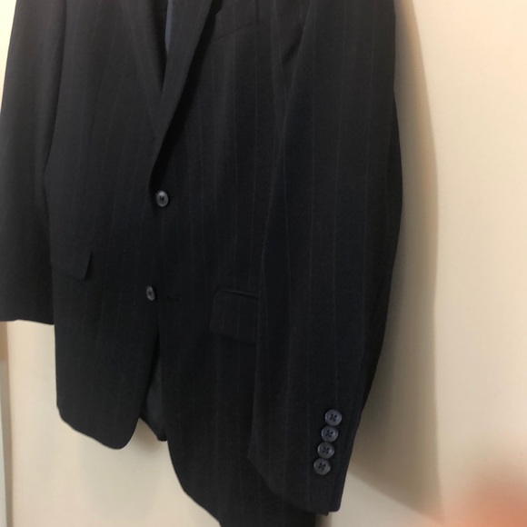 Austin Reed Blue & White 2Button Pinstriped Blazer - Picture 3 of 8